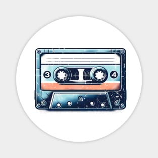 Retro Vibes: Vintage Cassette T-Shirt Magnet